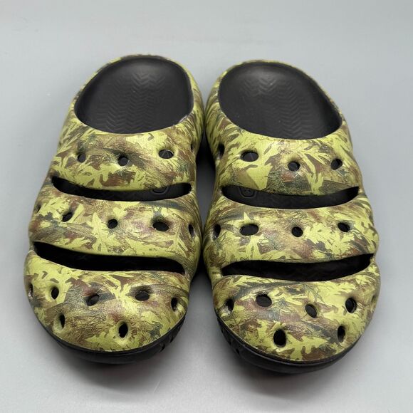 KEEN Yogui Arts Men's 9 Camo Green Rubber Classic Clogs Lightweight Slip On - Picture 2 of 11